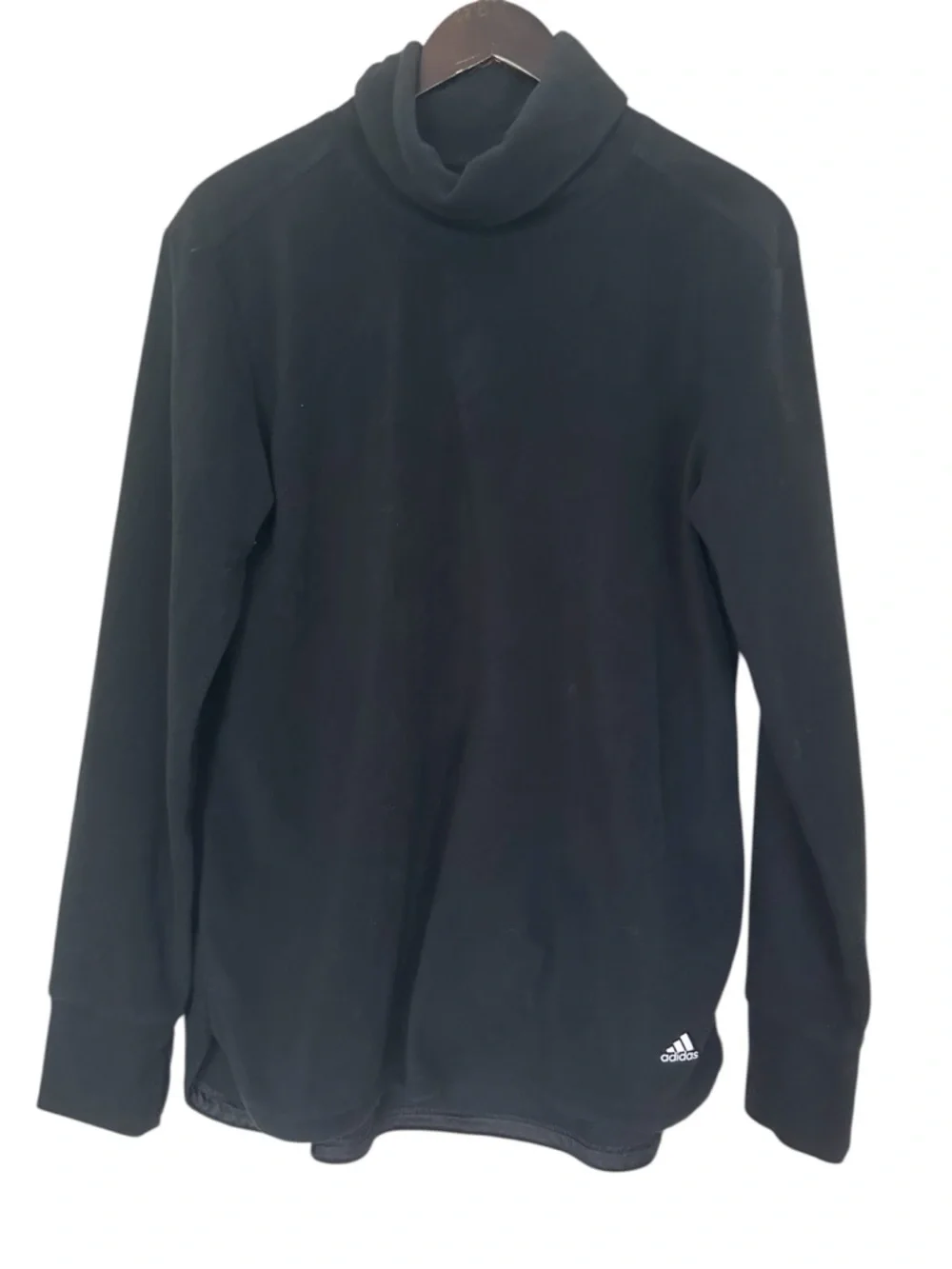 adidas golf Black fleece Long-Sleeve Turtleneck Top